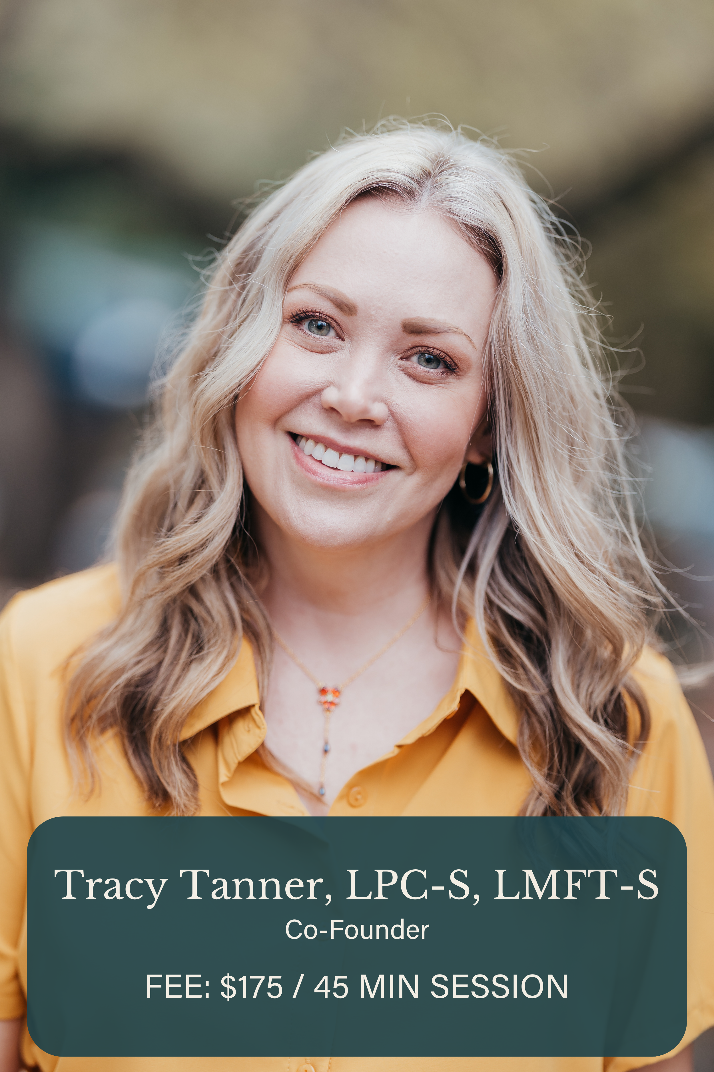 Tracy Tanner, LPC-S, LMFT-S