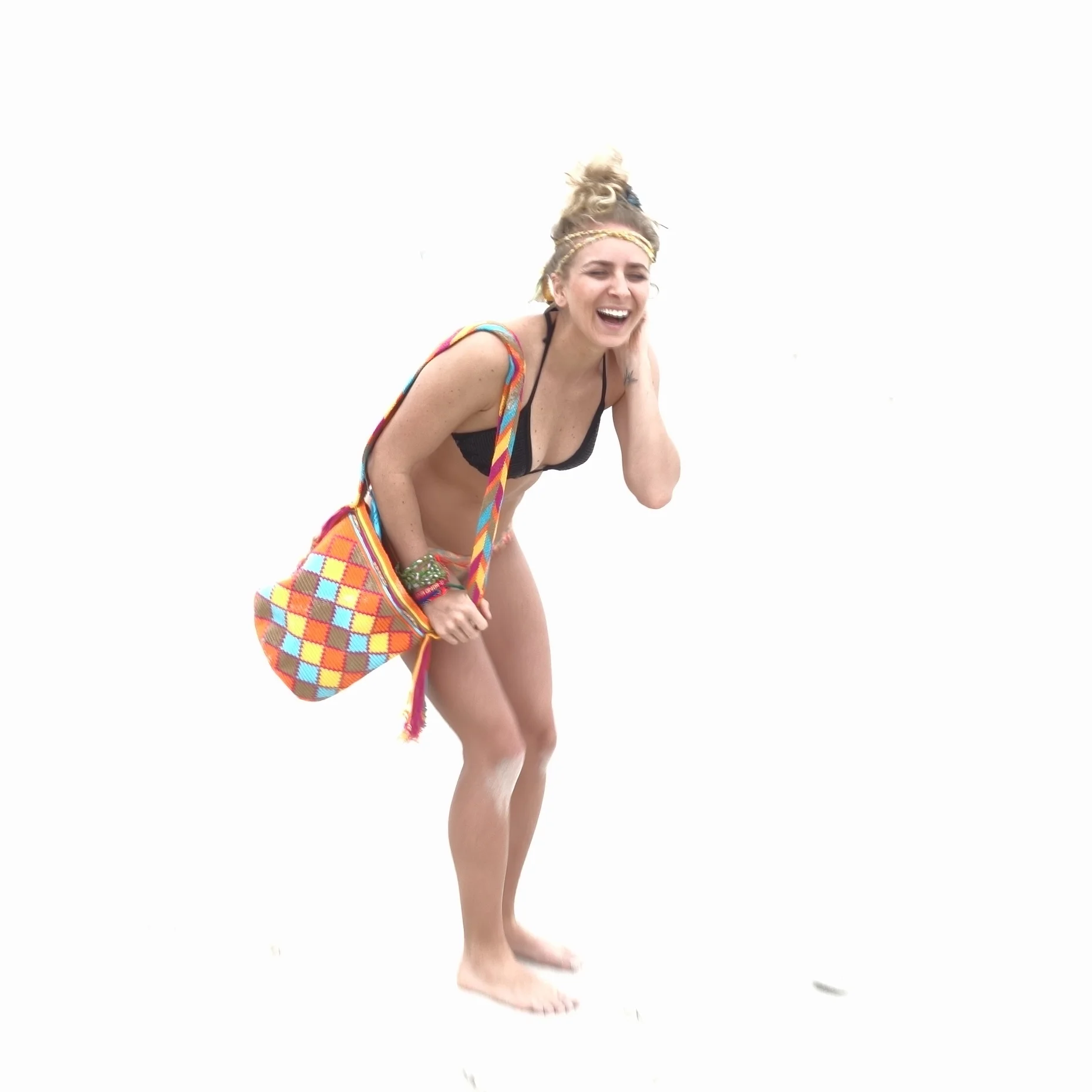 Lindsey rocking a Wayuu Mochila and a Revival Wrap.