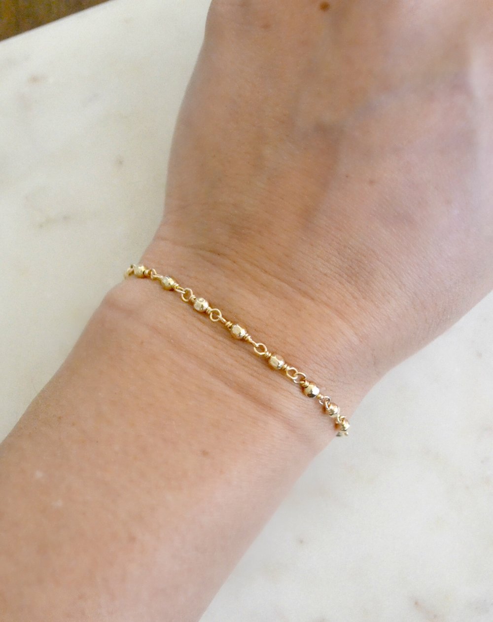 Dainty Gold Filled Decorative Chain Bracelet — Boy Cherie Jewelry: Delicate  Fashion Jewelry That Won't Break or Tarnish