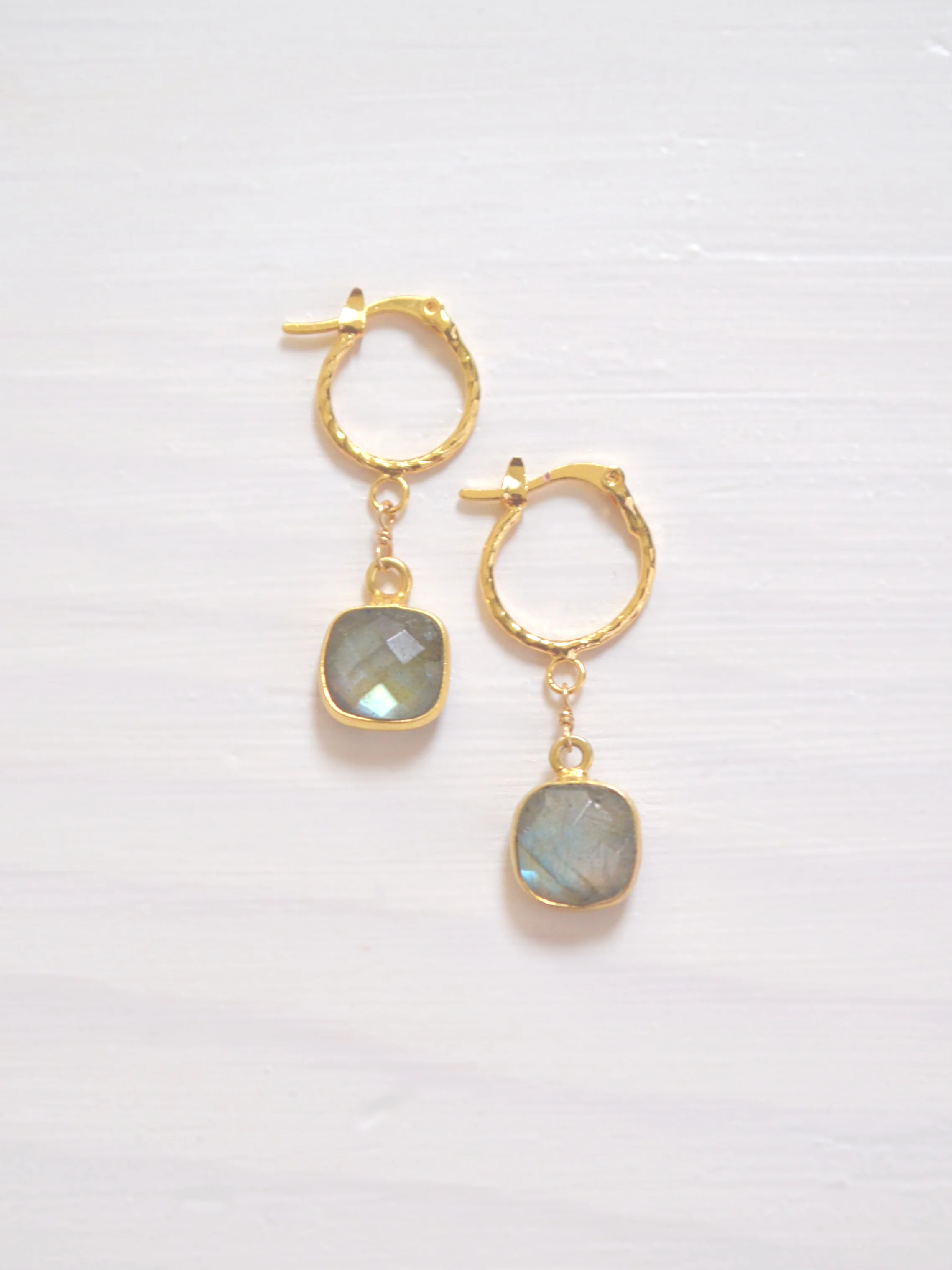 Tiny Gold Filled Labradorite Gemstone Hoop Earrings.PNG