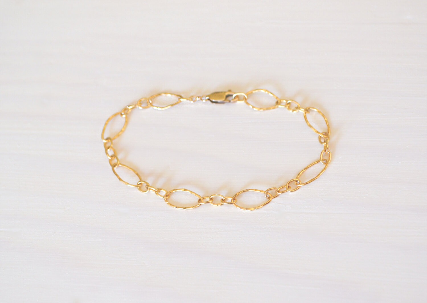 Gold Filled Rectangle Chain Bracelet — Boy Cherie Jewelry: Delicate Fashion  Jewelry That Won't Break or Tarnish
