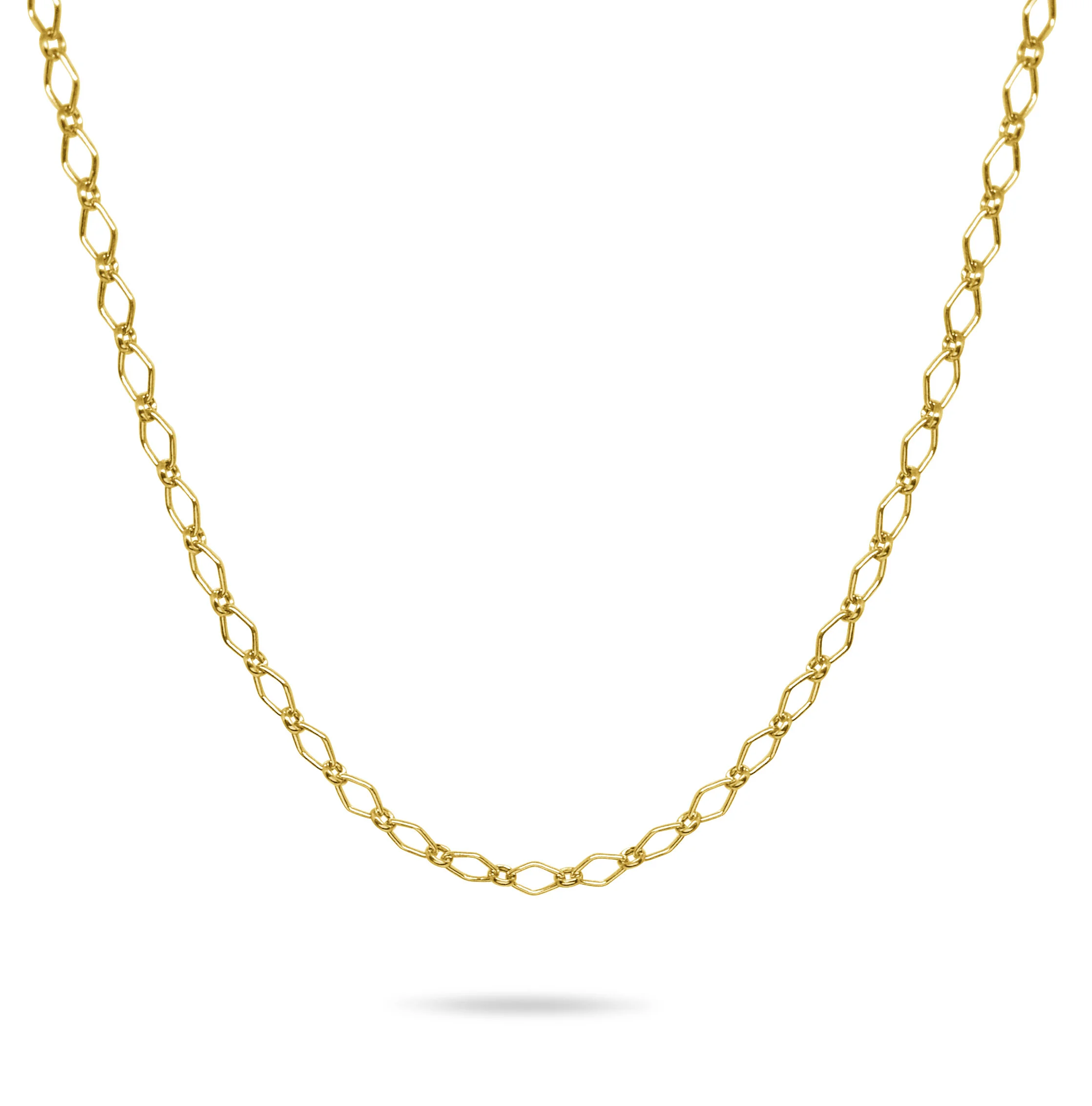 Gold Filled Diamond Chain Choker Necklace.JPG