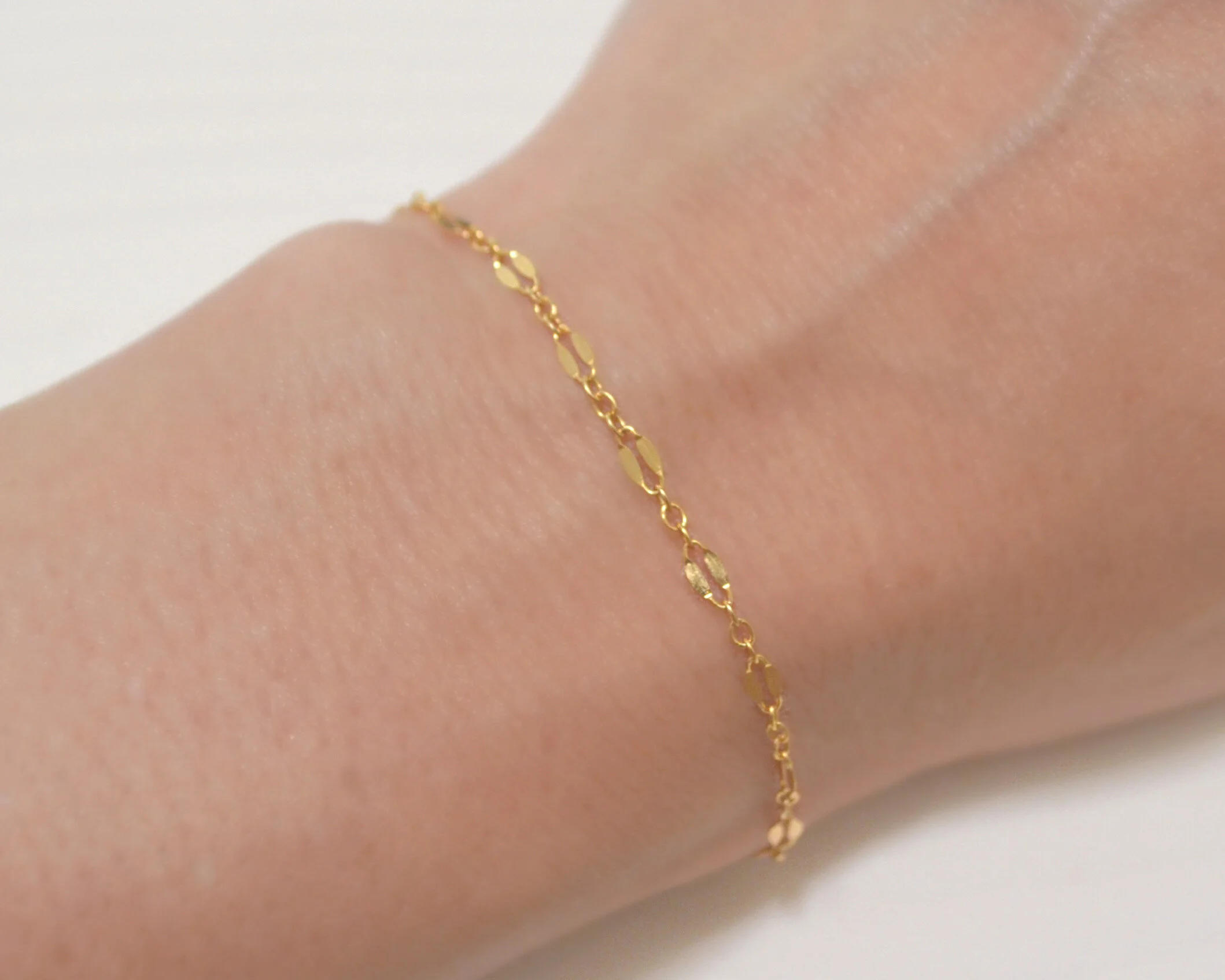 Gold Filled Decorative Chain Bracelet.JPG