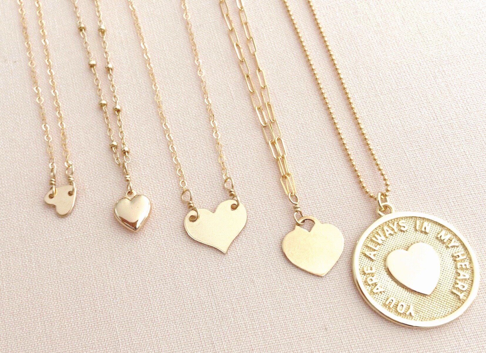 Gold Filled Heart Connector Necklace — Boy Cherie Jewelry: Delicate Fashion  Jewelry That Won't Break or Tarnish