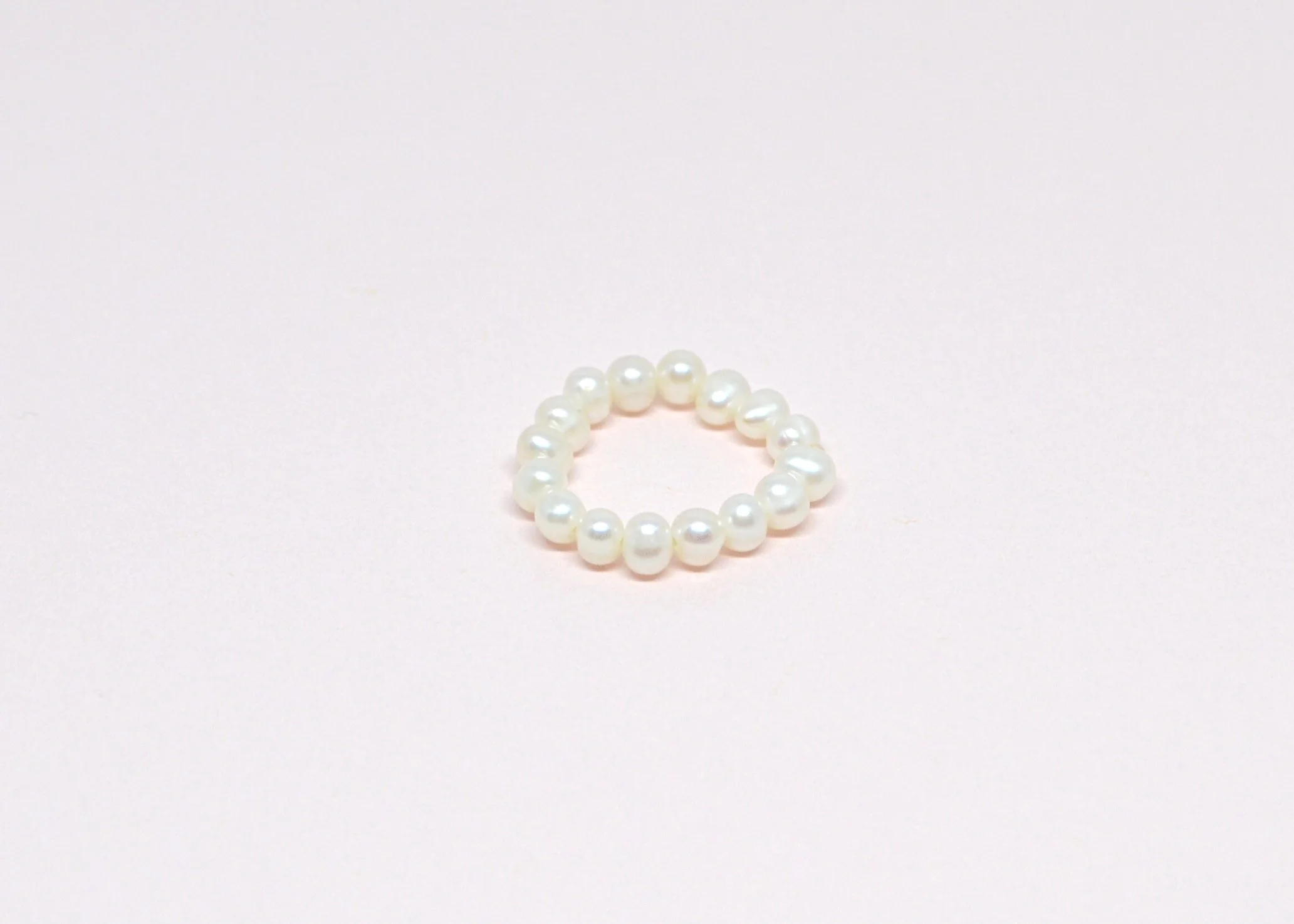 Elastic Fresh Water Pearl Ring