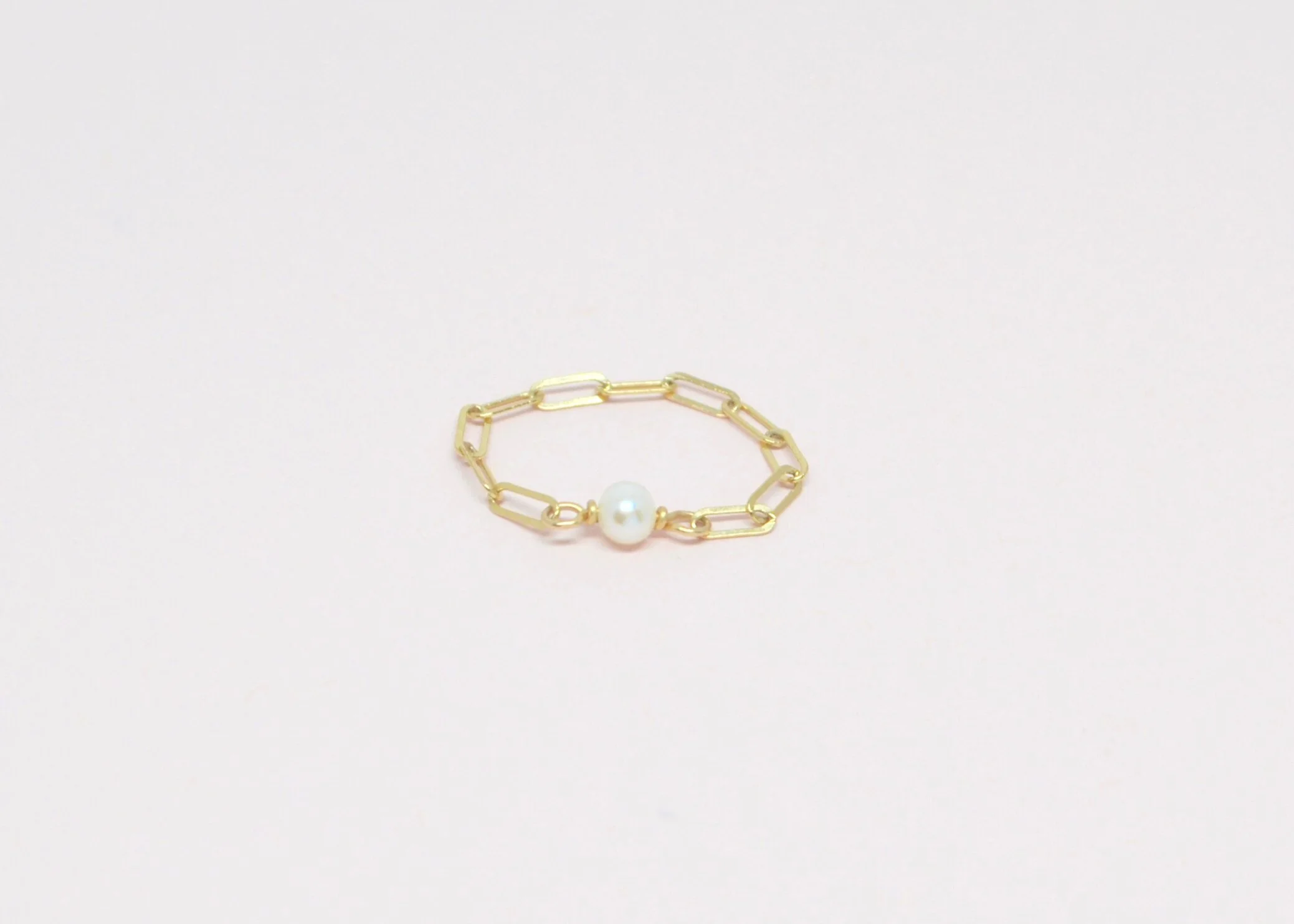 Gold Filled Pearl and Chain Ring.PNG