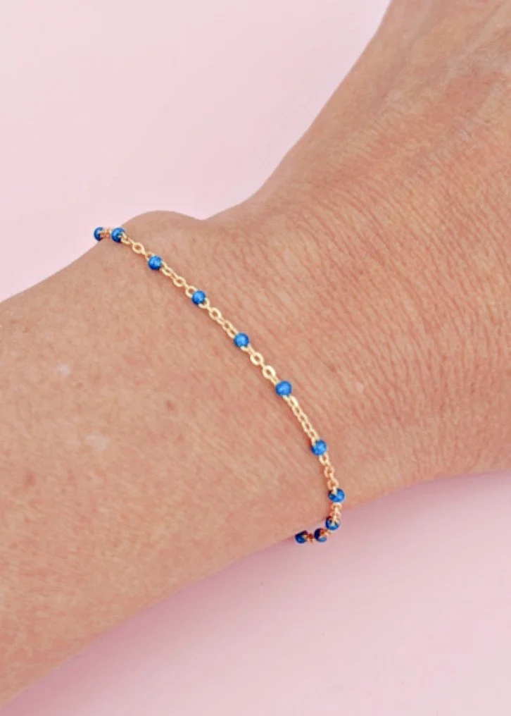 Gold Filled Navy Blue Enamel Bracelet.jpg