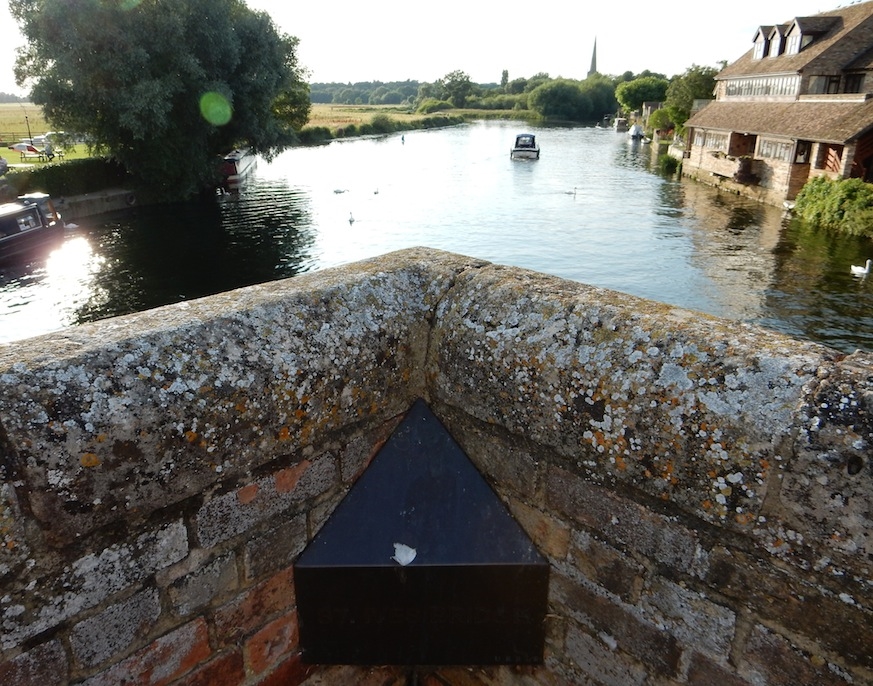 St Ives Bridge, UK, looking west (July 2014)