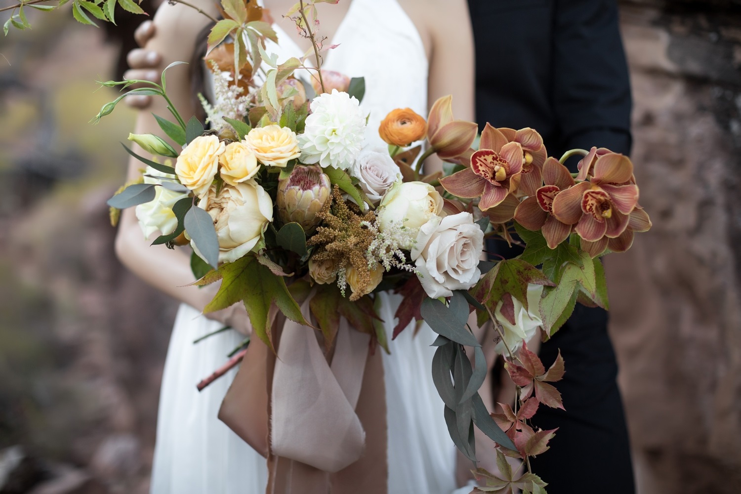 zion wedding bridal bouquet