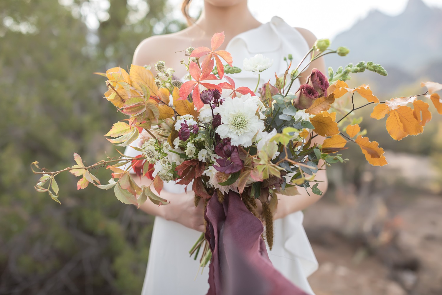 fall inspired bridal bouquet
