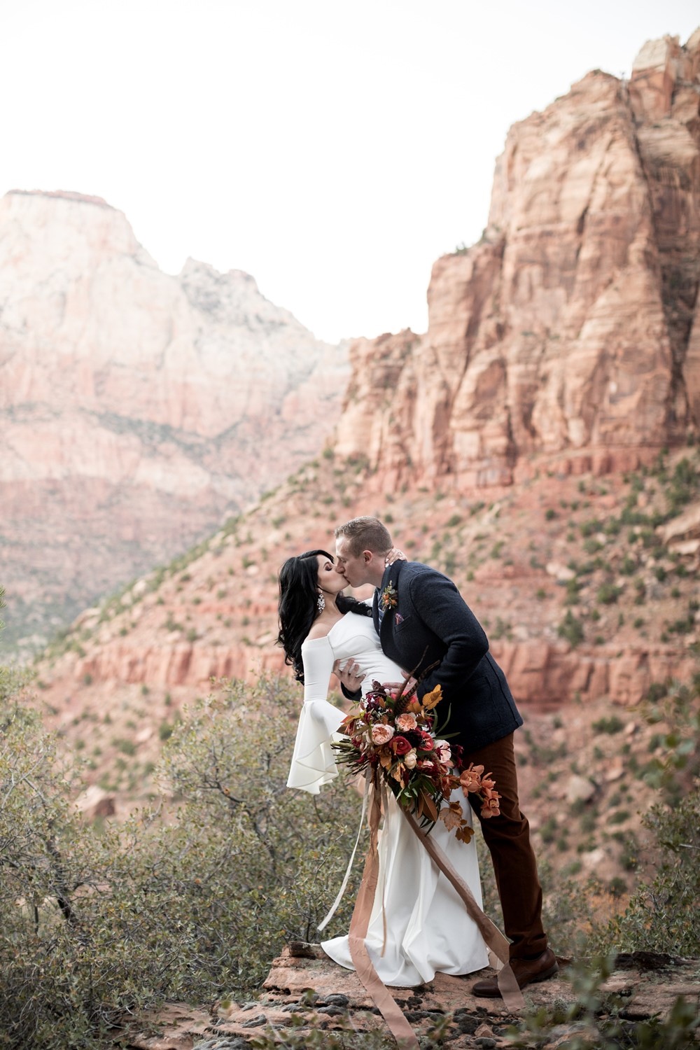 oversized bridal bouquet