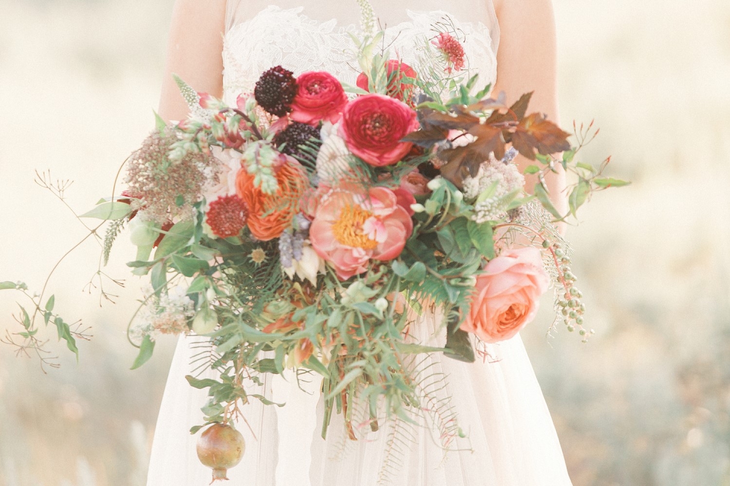 pink bridal bouquet