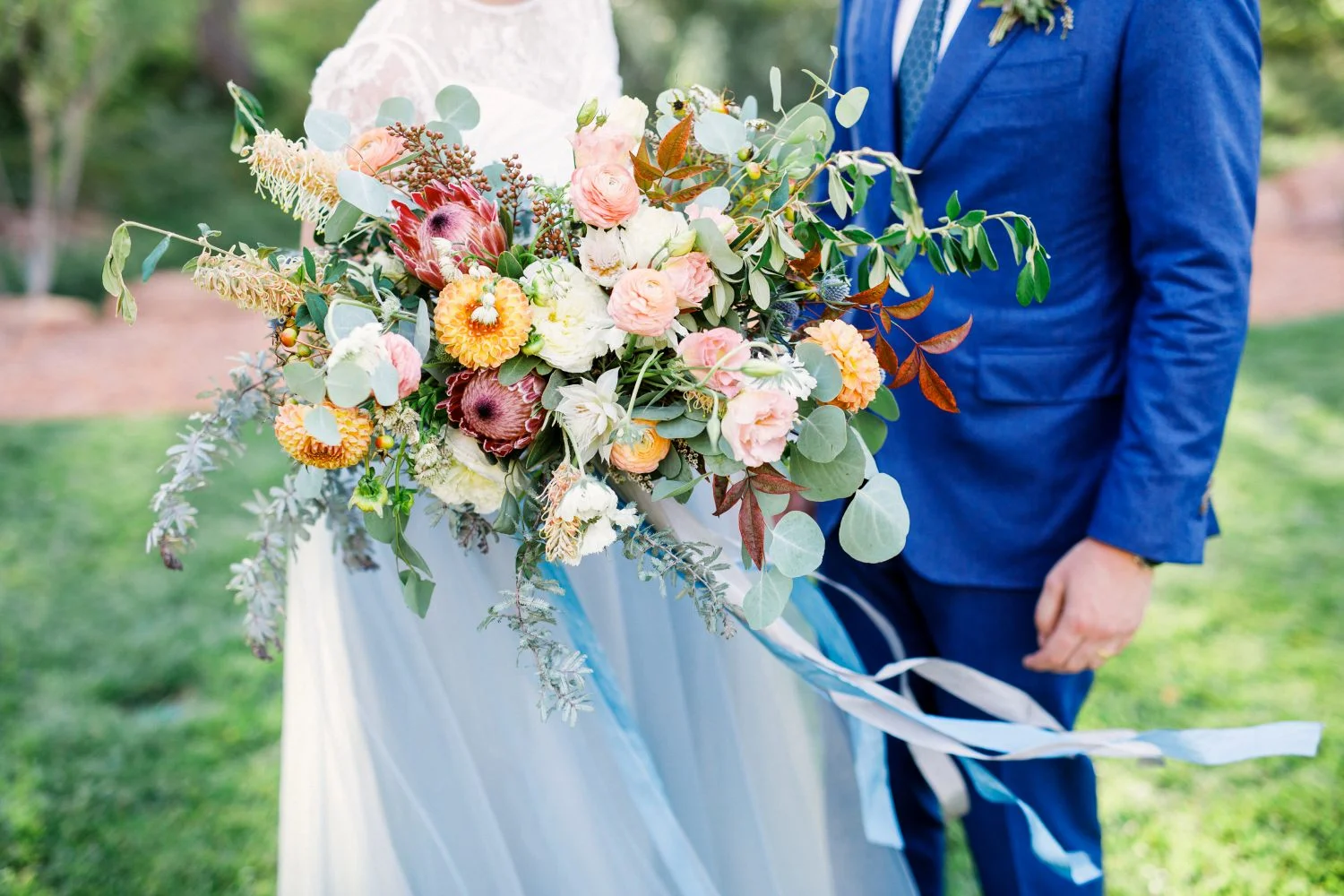zion inspired bridal bouquet