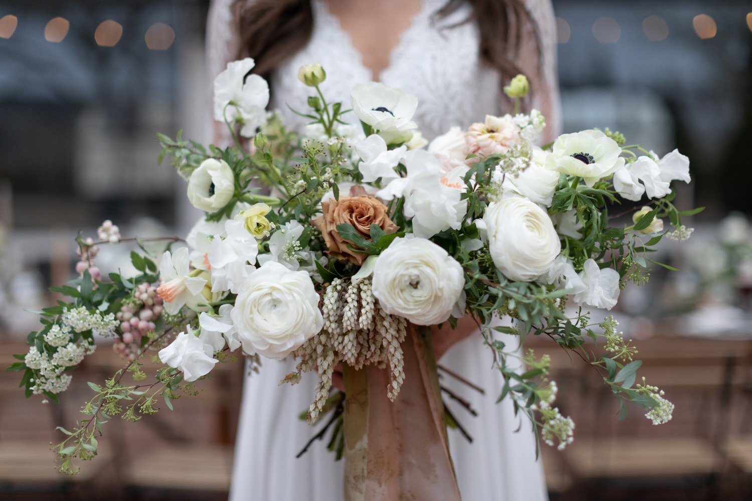 oversized zion inspired bridal bouquet created by bloomers