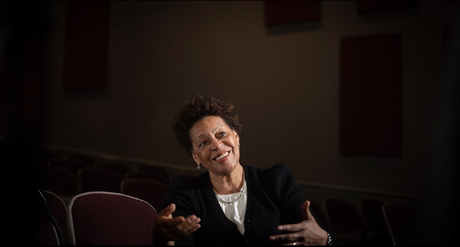  American artist and photographer Carrie Mae Weems at Seattle Art Museum, 2022.  