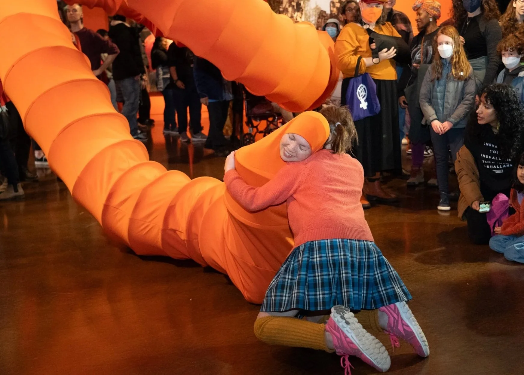  Live Buddhist Bug Performance by artist Anida Yoeu at Seattle Asian Art Museum on Saturday March 23, 2024. 