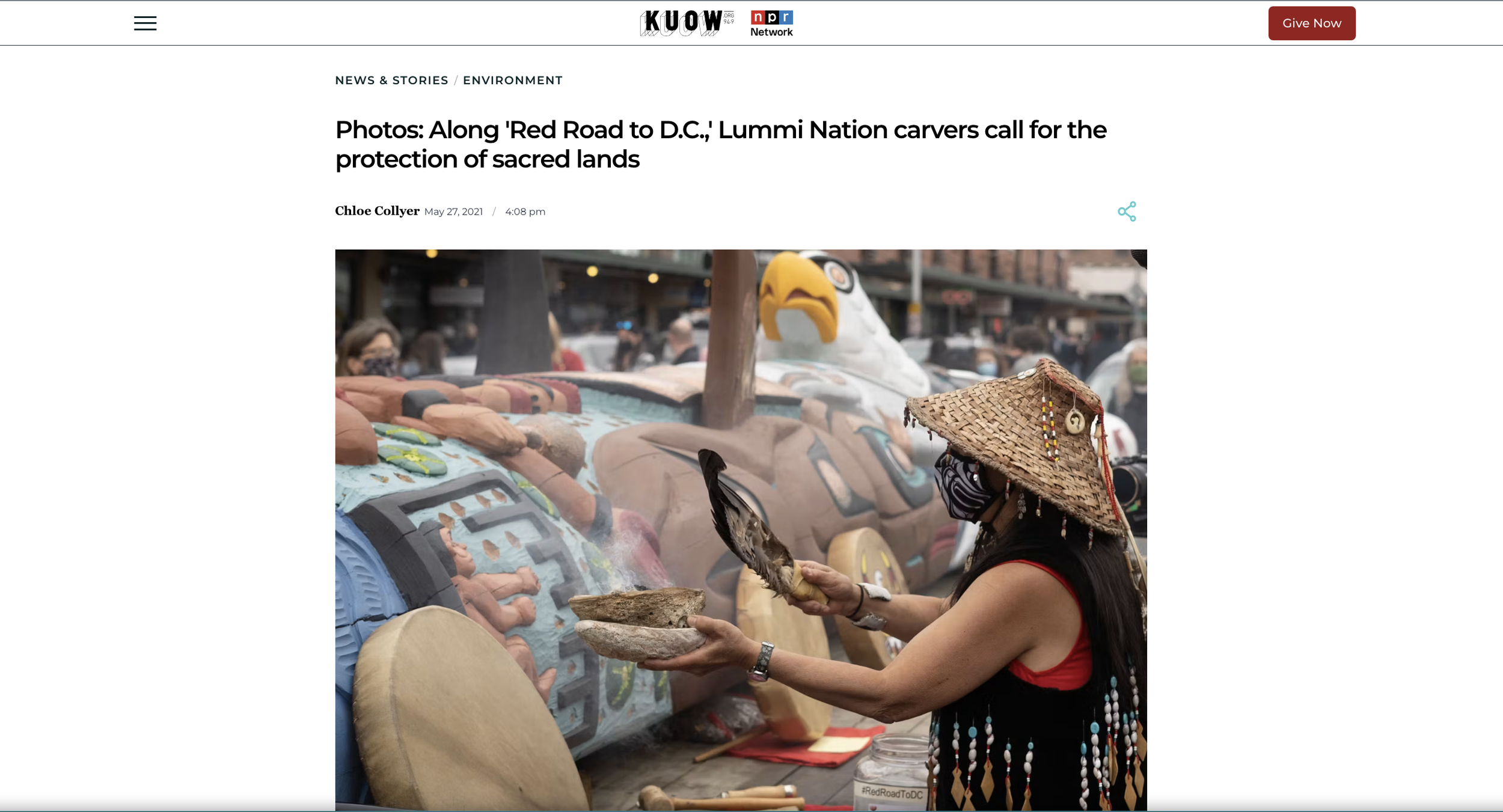  Lummi Nation Carvers for NPR, 2021 