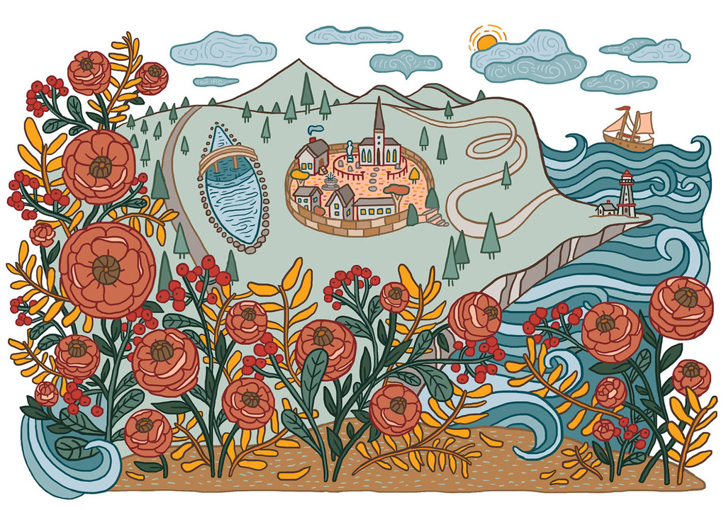 An anthropomorphic landscape.