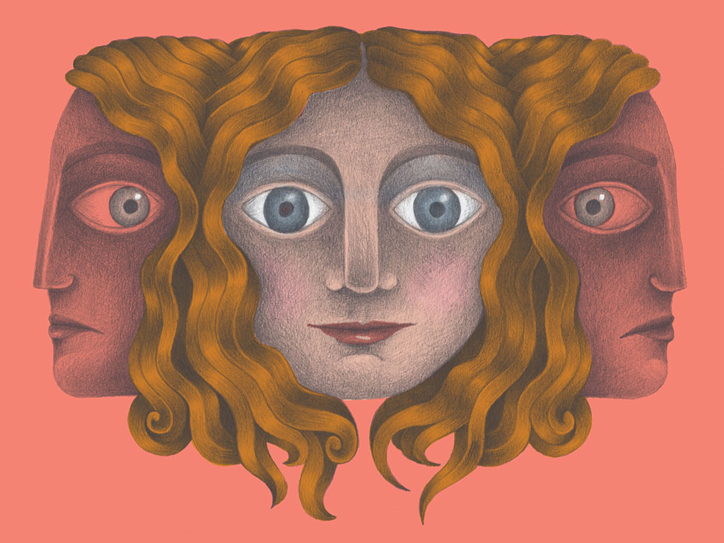 An illustration about self-doubt.