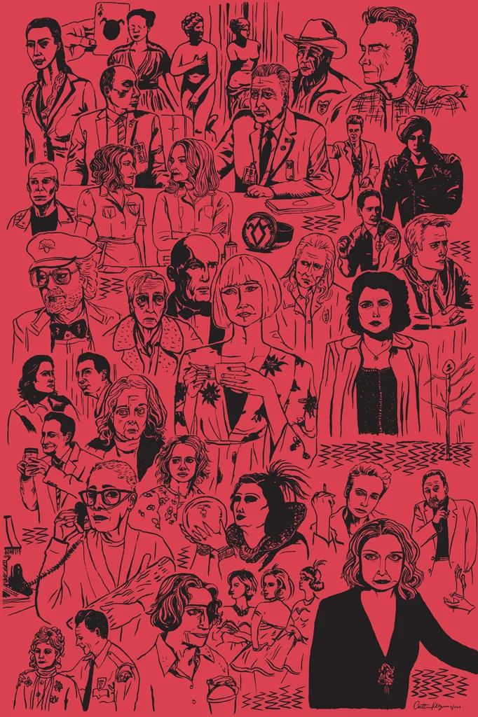 A collage of characters from Twin Peaks: The Return | For sale in my shop