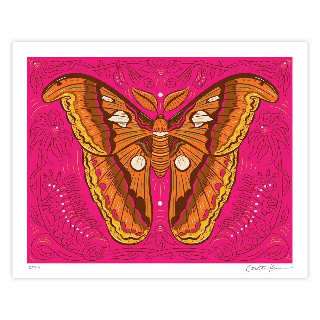 Atlas Moth Print