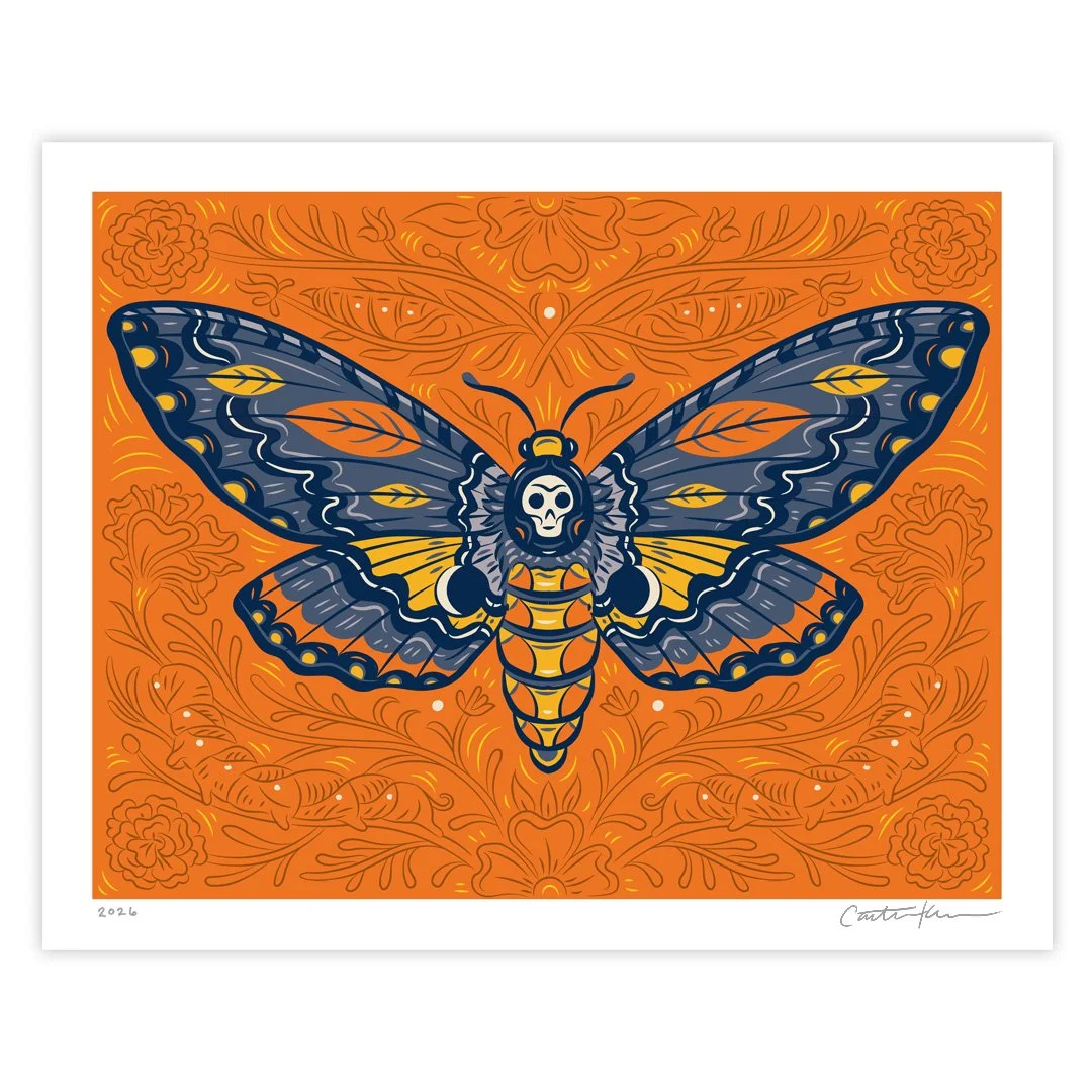 Death's Head Moth Print