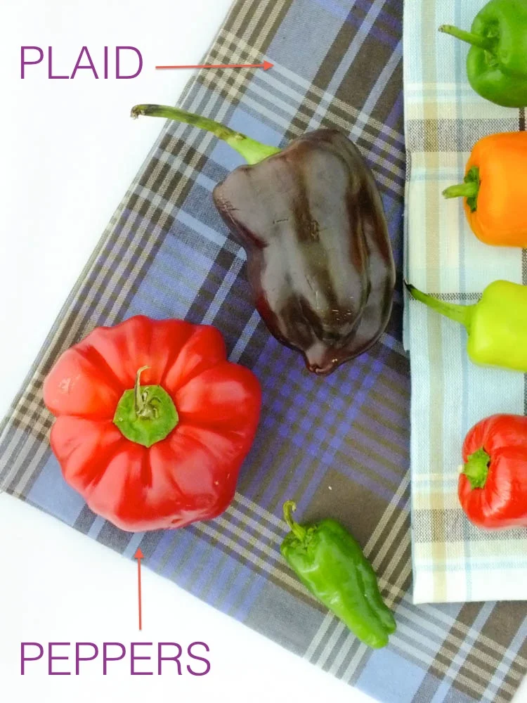 Farmers Market Fresh: PEPPERS + PLAID