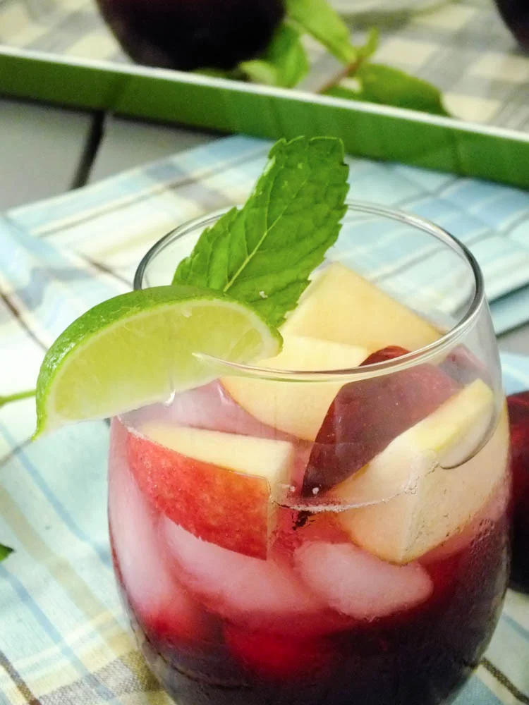Ginger-Plum Sangria