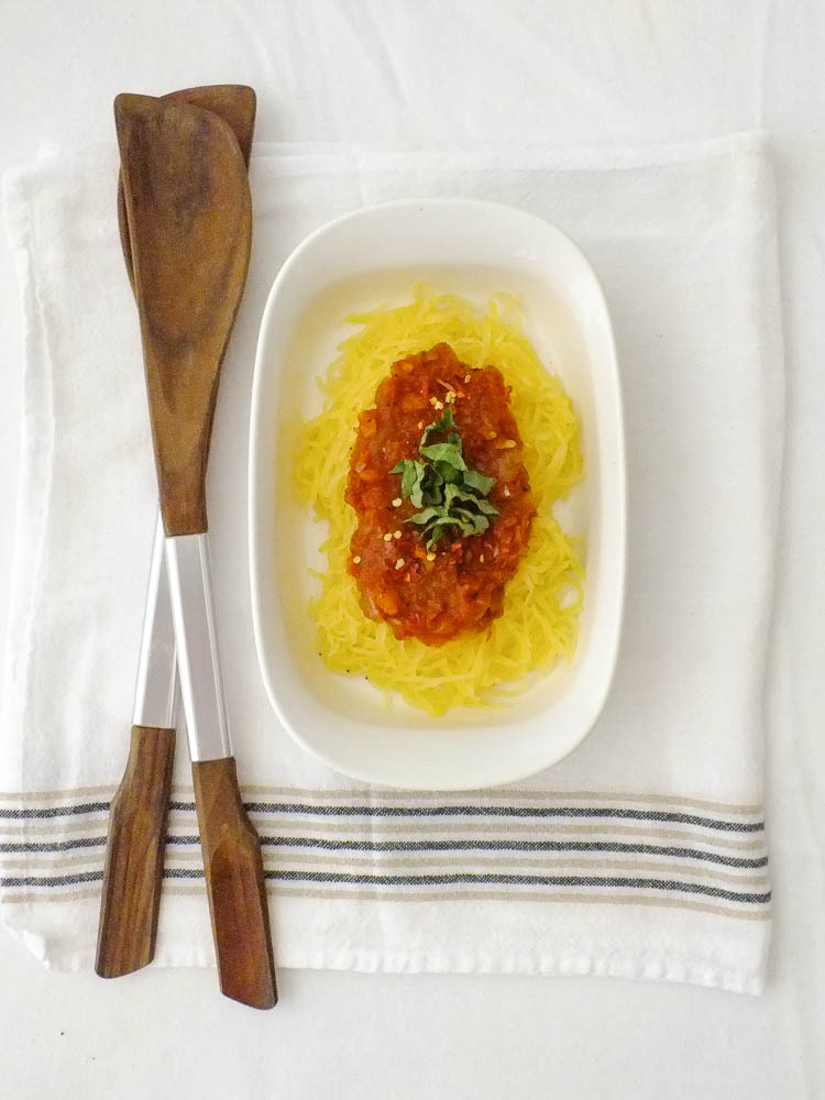 Spaghetti Squash with Marinara