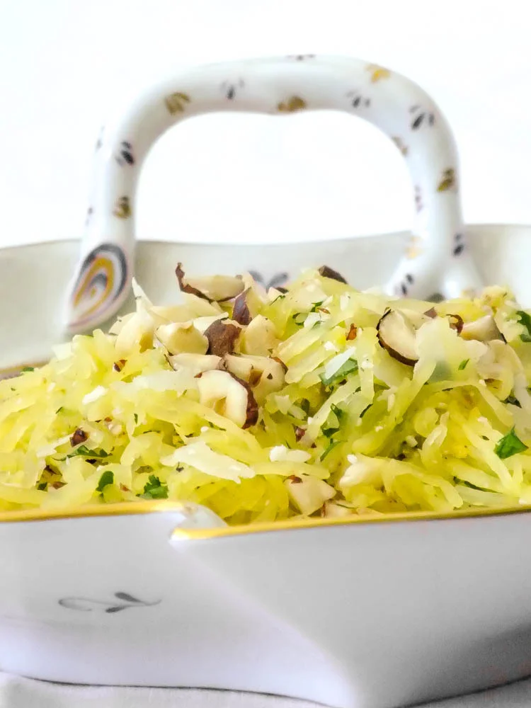 Spaghetti Squash with Hazelnuts & Herbs