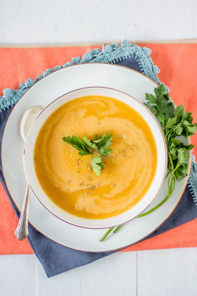 Fuji Apple and Butternut Squash Soup
