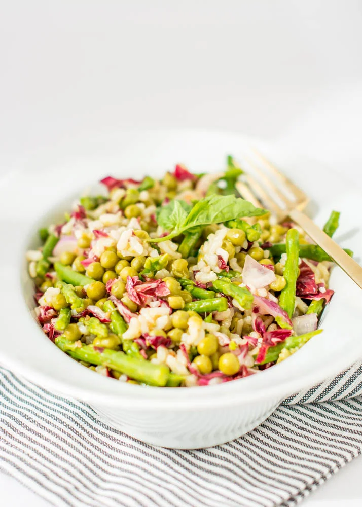 SIMPLE SALAD SERIES: Arborio Rice with Peas and Asparagus