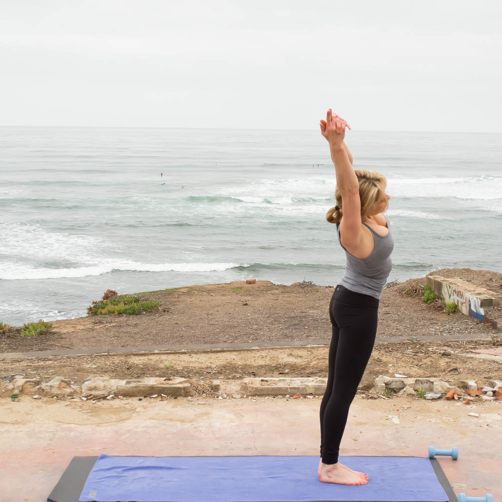 Exhale to right on bend