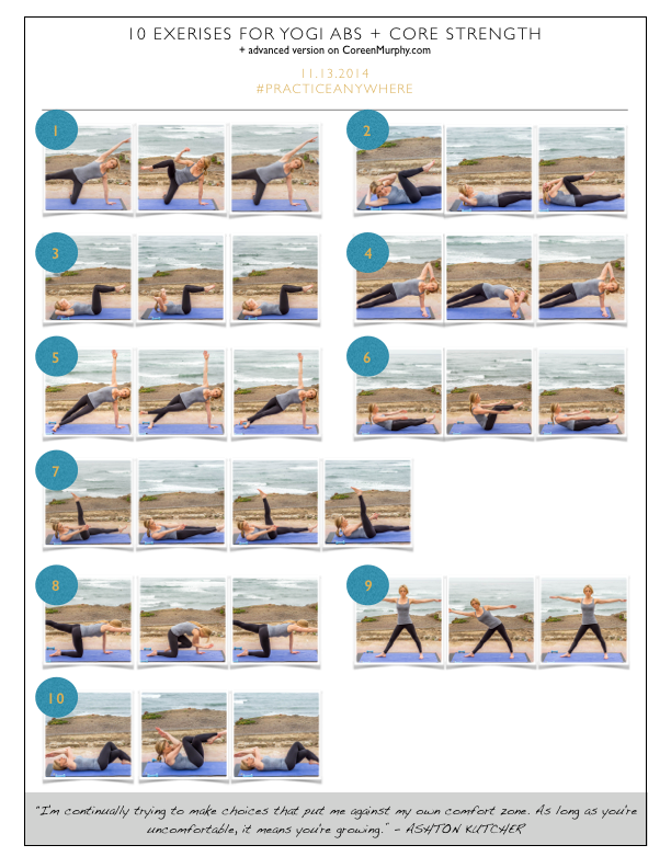 Yoga for Strong Abs & Arms – Free Printable PDF | Easy yoga poses, Easy yoga  workouts, Easy yoga
