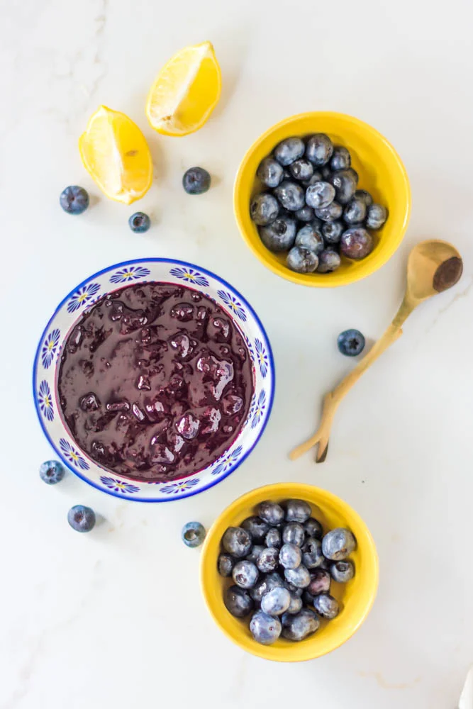 3 Ingredient, Homemade Blueberry Jam