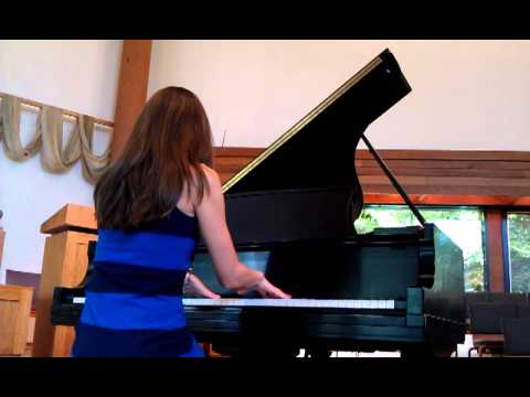Amy Work at piano - Chopin Etude