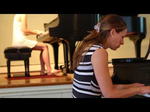Christina and I performing Finale from "Carnival of the Animals" by Camille Saint-Saëns
