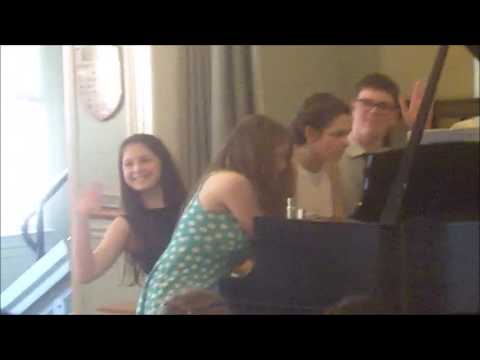 2016 Recital - Molly and Christian playing Aquarium from "Carnival of the Animals" and Galop-Marche with Arden, Connor and Christina