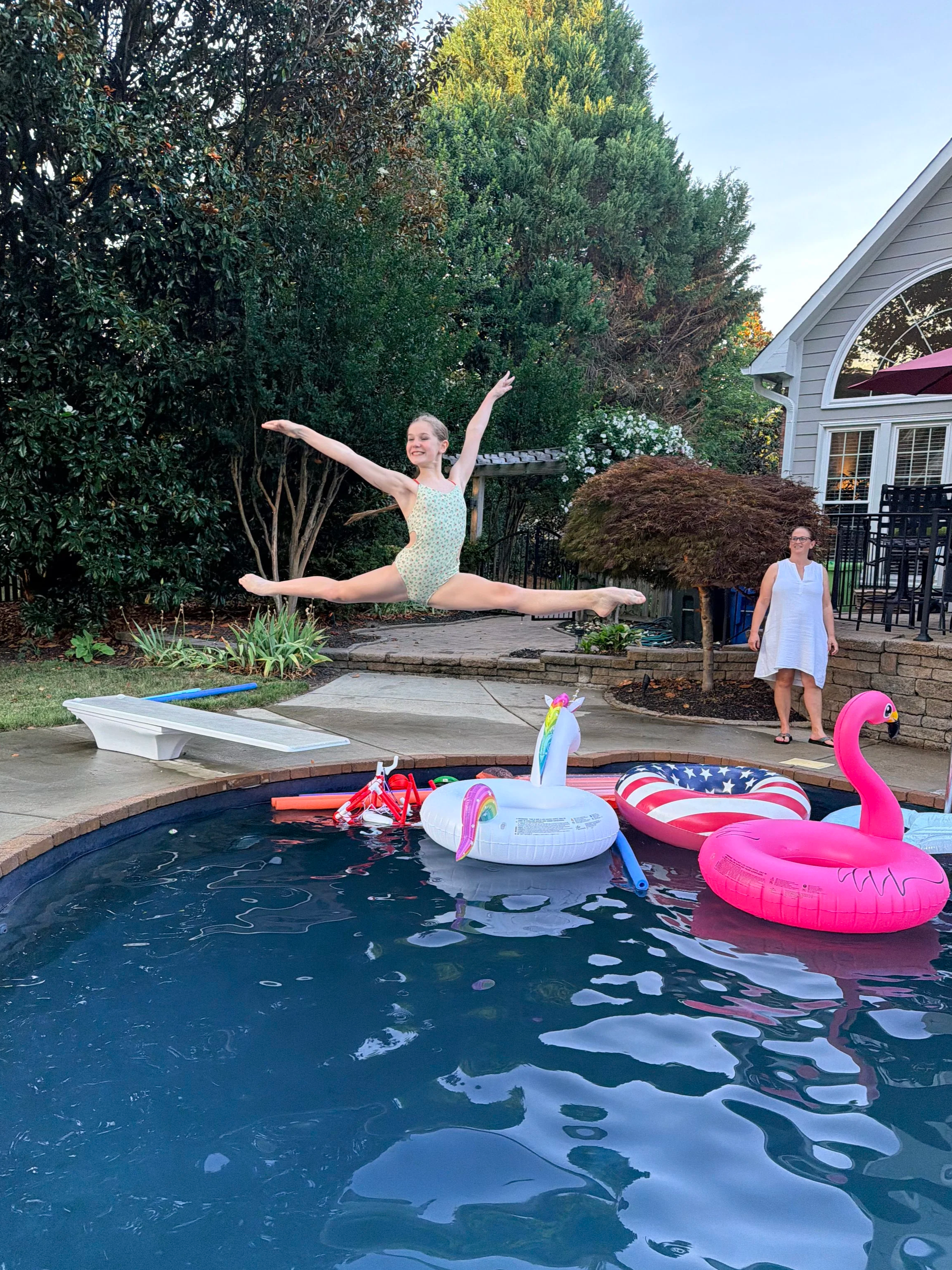 Spring piano pool party Amy Work end of the year studio celebration group recital