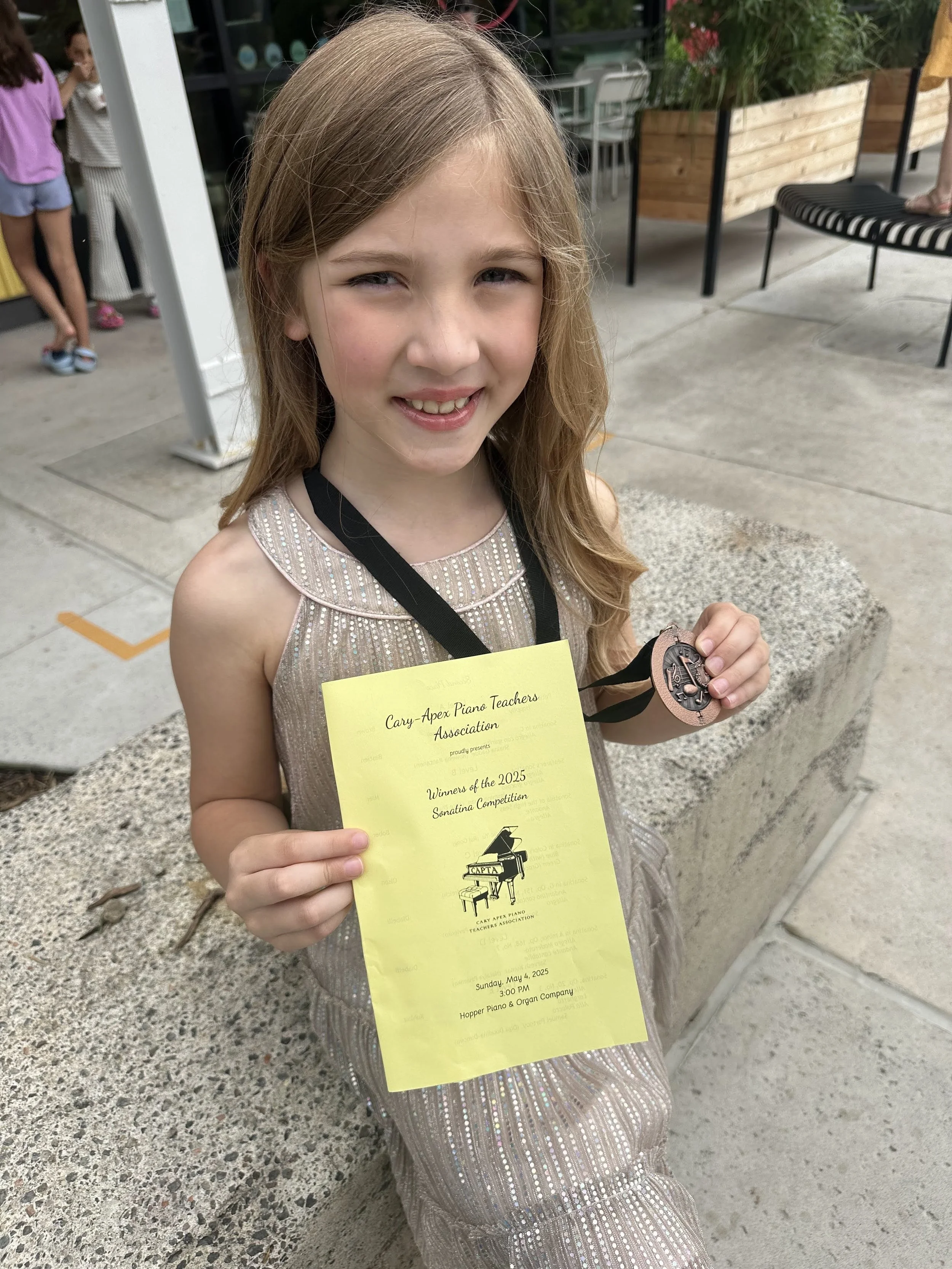 Priscilla Haupt Sonatina Level A Honorable Mention CAPTA festival competition