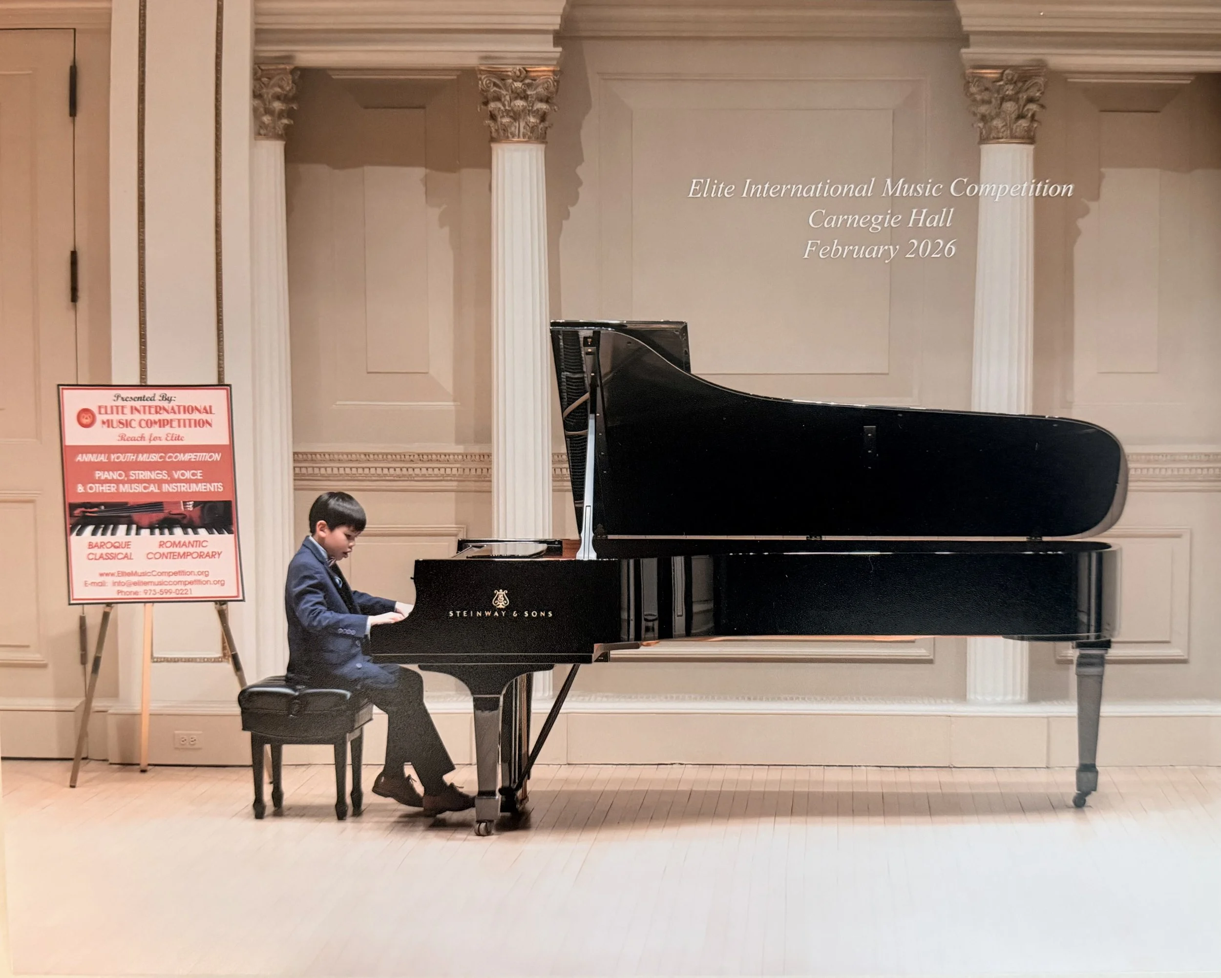 Weill Concert Hall Carnegie Hall Elite International Piano Competition Winner