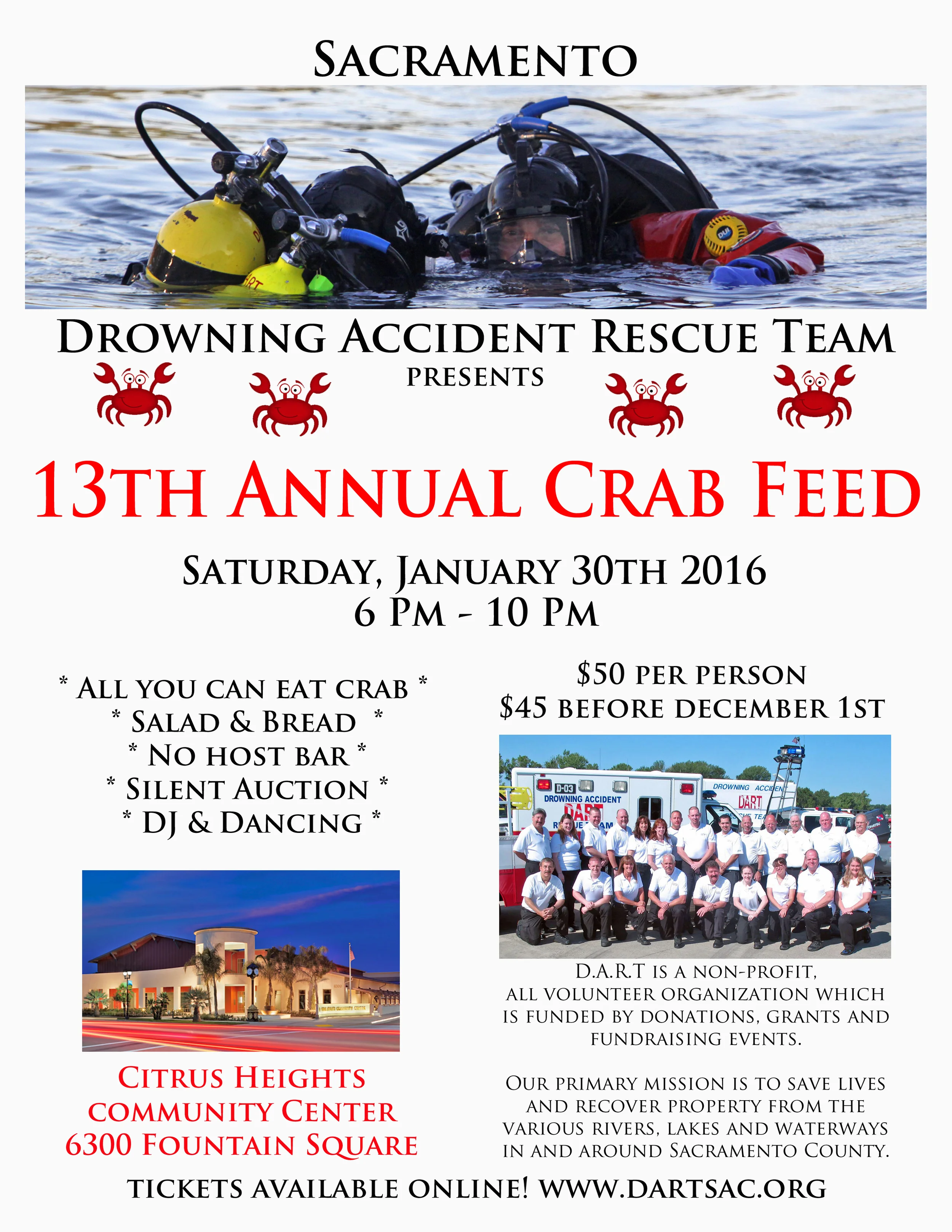 DART - 13th Annual Crab Feed