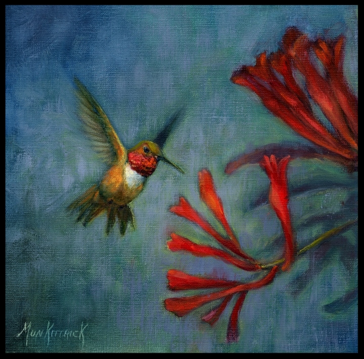 Sampling the Goods 10 x 10 Oil on linen $295