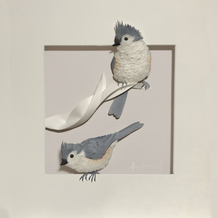   Tit for Tat    12x12   Mulberry &amp; Cotton Rag Paper   $1500 