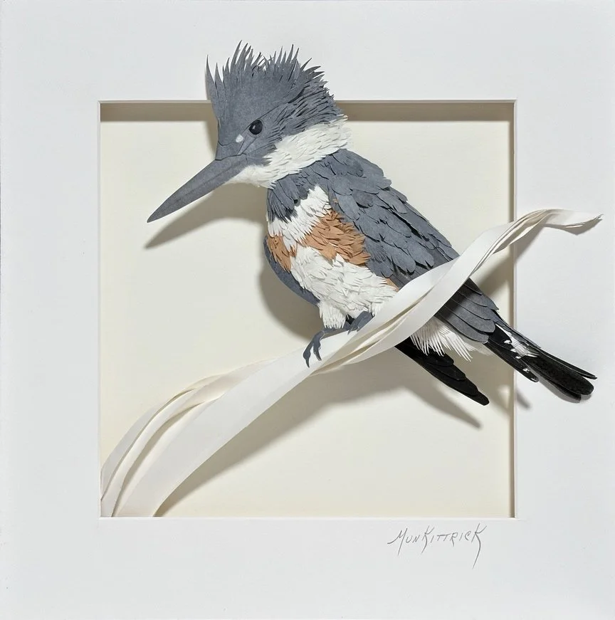  Waiting&amp;Watching  12×12  Cotton rag &amp; Mulberry Paper   $1500   