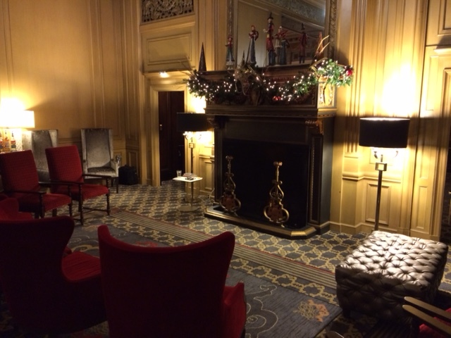 The stage is set! Mentalism performance for a 60th birthday party at the Sir Francis Drake Hotel in San Francisco. Most of the audience flew in from Chicago that afternoon to surprise the guest of honor.