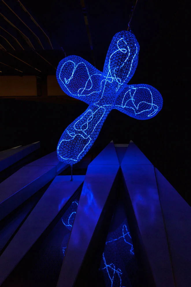 Transit Cloud 2015 Collaboration: S ara Hughes & Gregor Kregar Public Art Project commissioned by Auckland Council. Photography: Simon Devitt