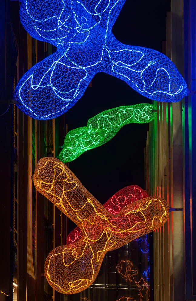 Transit Cloud 2015 Collaboration: S ara Hughes & Gregor Kregar Public Art Project commissioned by Auckland Council. Photography: Simon Devitt