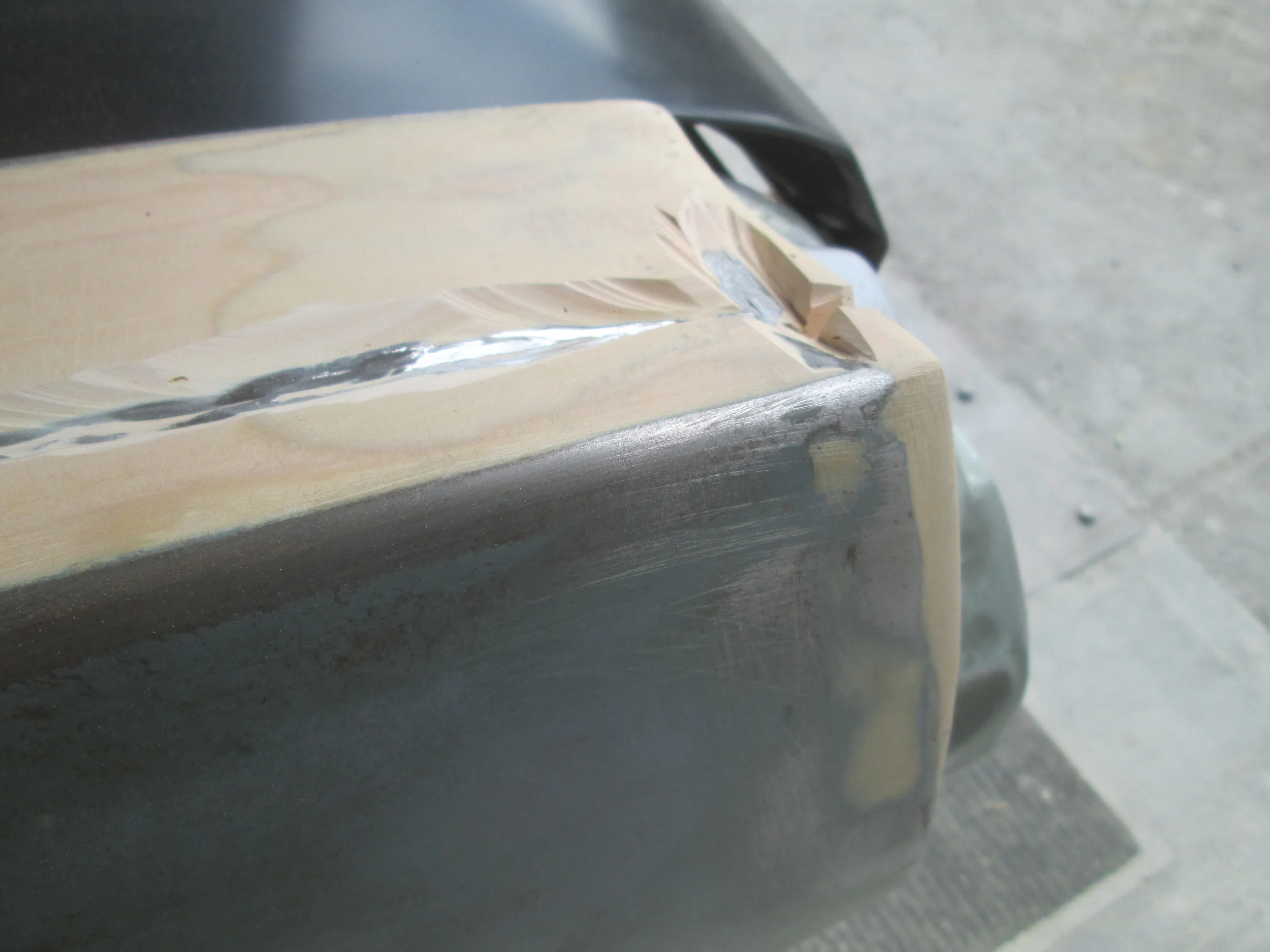 Quarter panels were too far forward and tail lights were built up with bondo