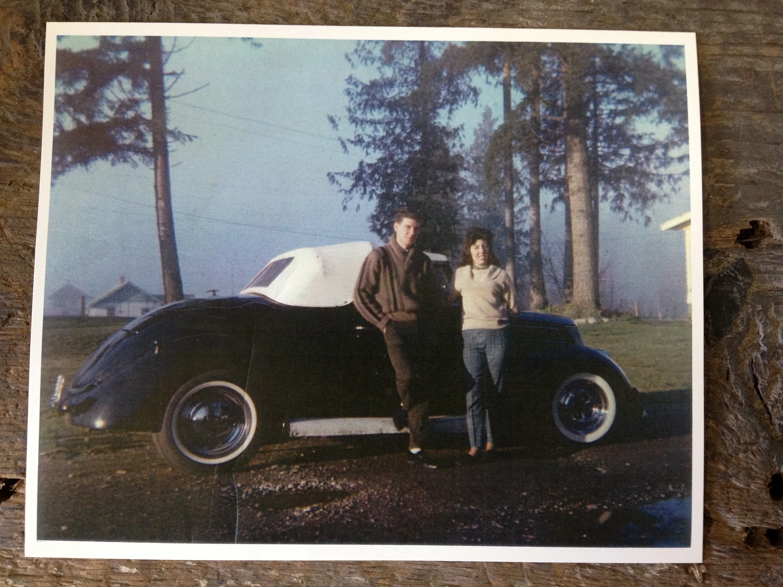  Dan brought us a photo of the car from 1964 with the previous owner!&nbsp; How cool? 
